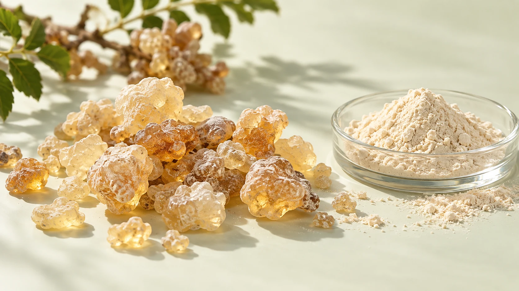 Botanical composition representing Boswellia