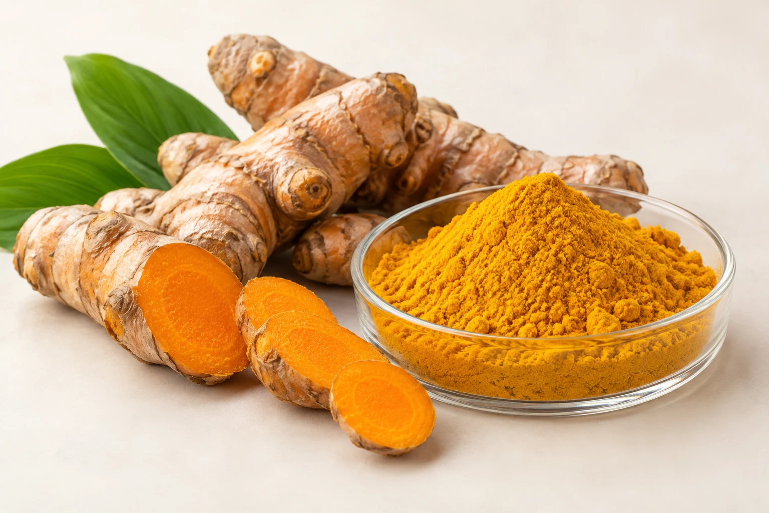 Turmeric and fine botanical extract powder